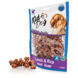 KIDDOG jehněčí maso s rýží MINI kostičky 250 g